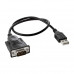 Кабель конвертер USB AM/RS232 9M