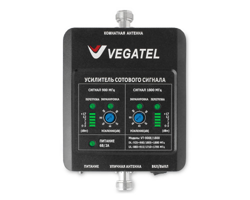 Репитер VEGATEL VT-900E/1800 (LED)